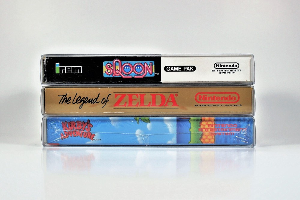 10 Custom NES Box Protectors Clear Plasitc Boxes Case for CIB Complete Sealed