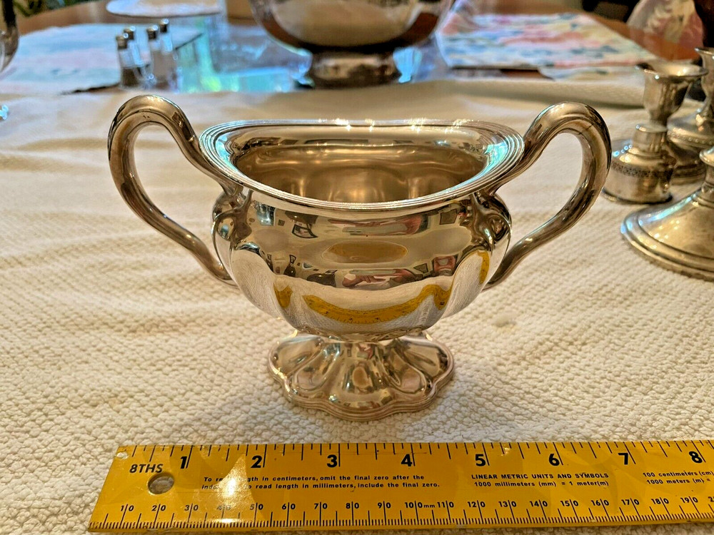 Webster Wilcox English Flutes Silverplate Coffee & Tea Set – 4 Piece, Elegant