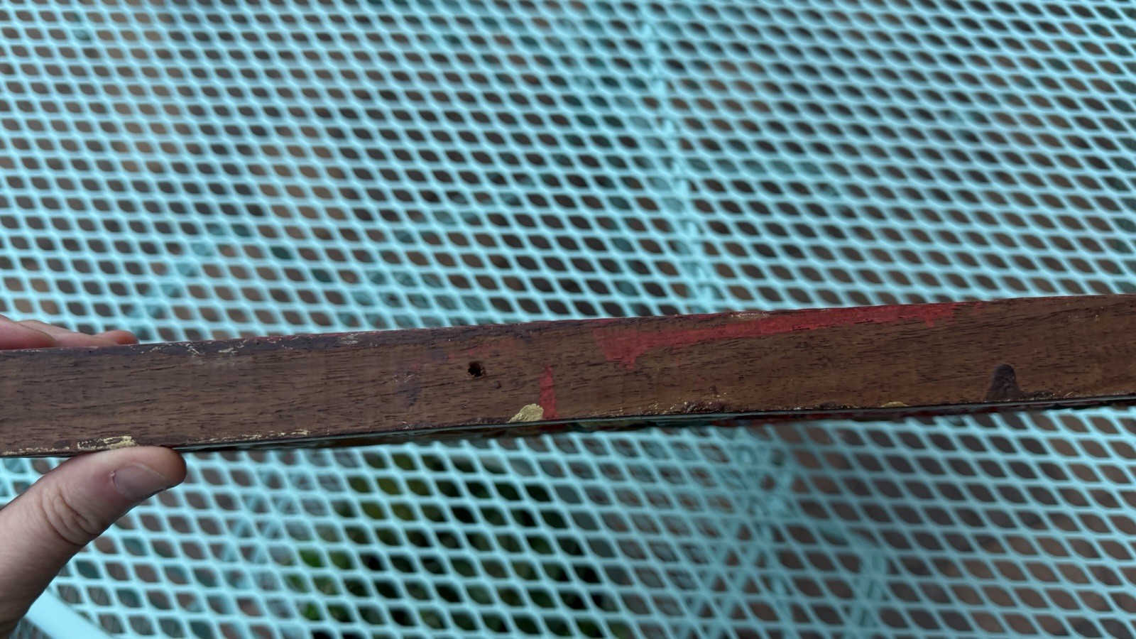 Vintage Tibetan Buddhist Traditional Hand Carved Painted Wood Door Topper (?)