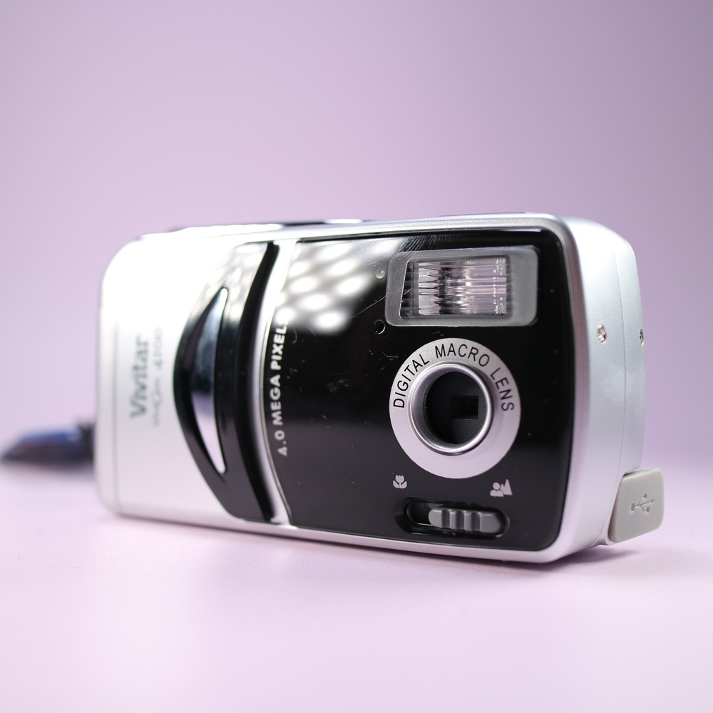 Vivitar Vivicam 4100 4.0MP Compact Digital Camera Black Tested