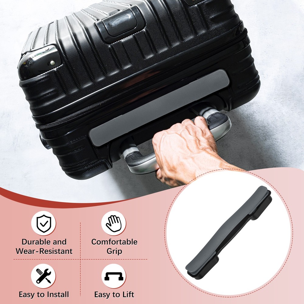 1PCS Luggage Replacement Handle for Suitcase - [New Grey-8.5IN]