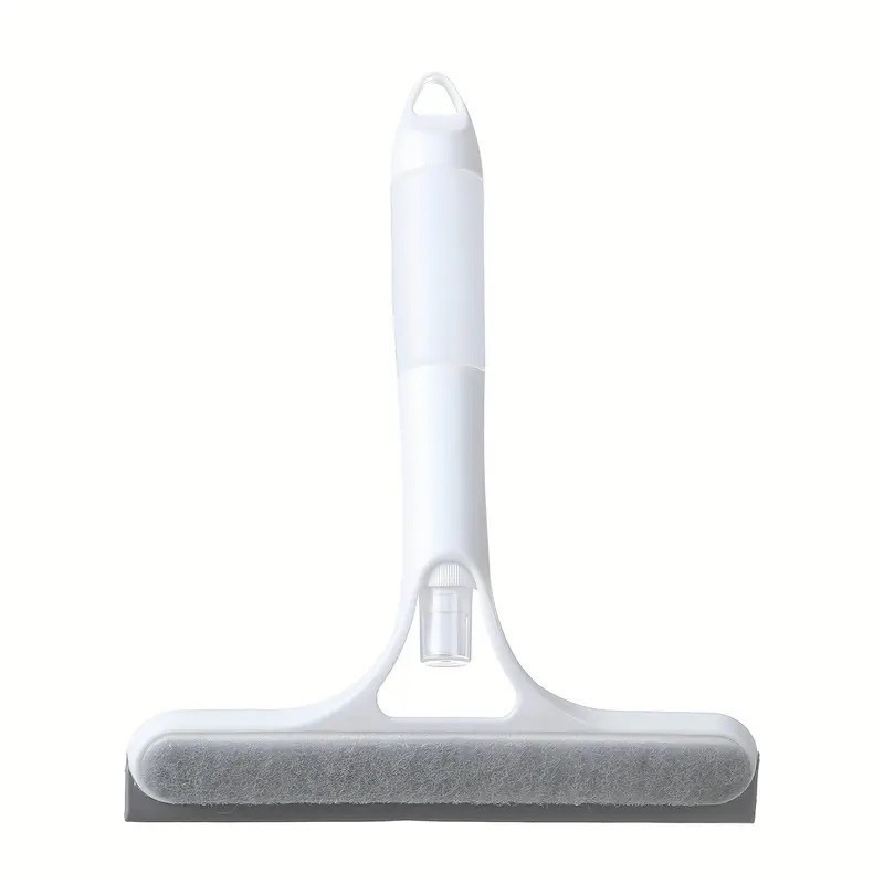 3-in-1 Window & Mirror Scraper Wiper with Removable Microfiber Cloth Cleaner