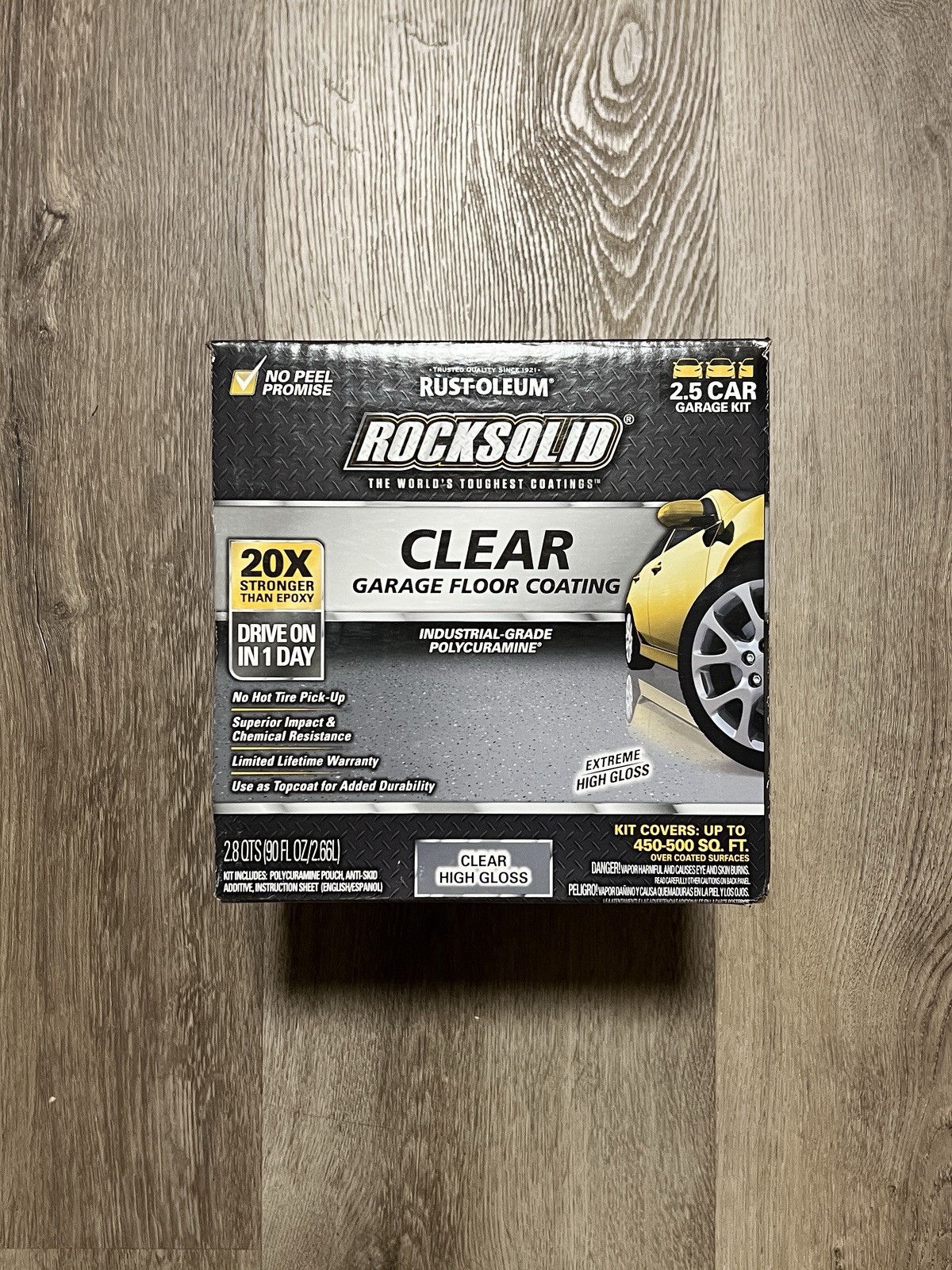 New Rust-Oleum RockSolid Polycuramine Clear Top Coating Kit - 286897 SHIPS ASAP