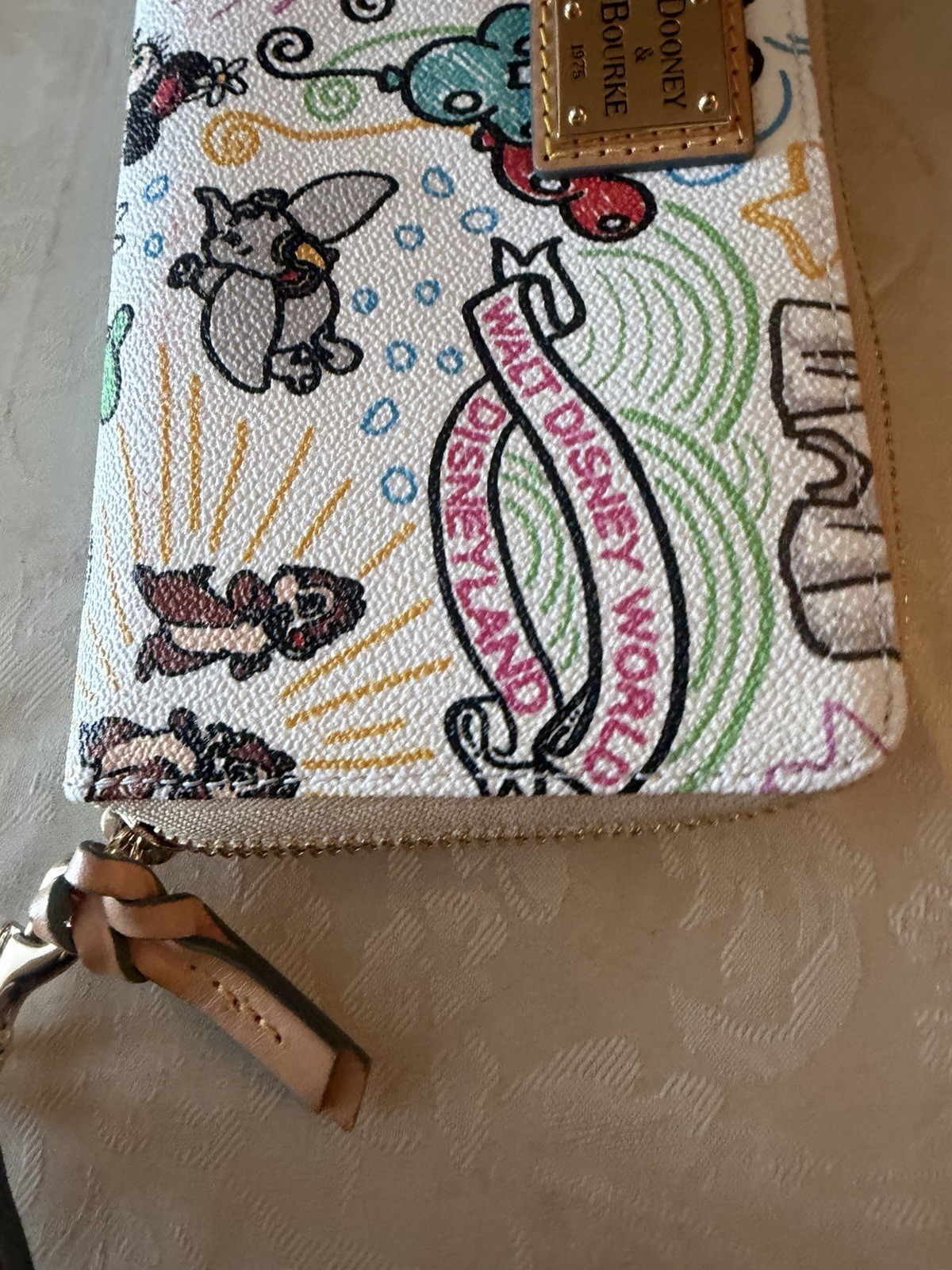 DOONEY & BOURKE Disney Wristlet/ Wallet Model number FAC 070638 Sketchbook