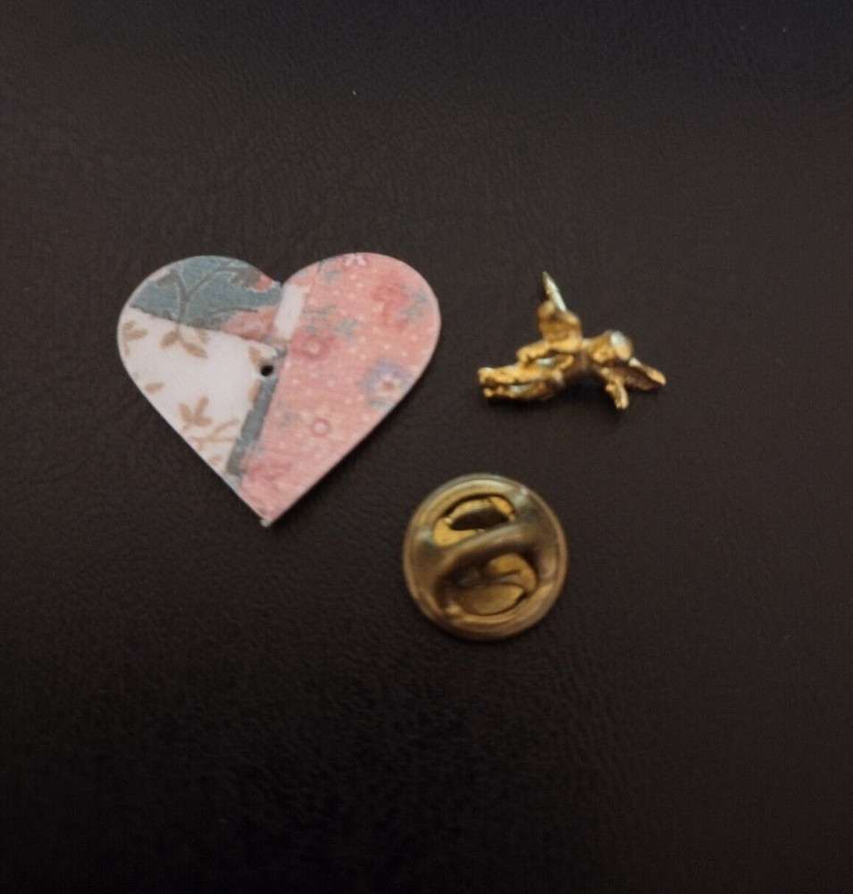 Small Angel Heart Tack Pin