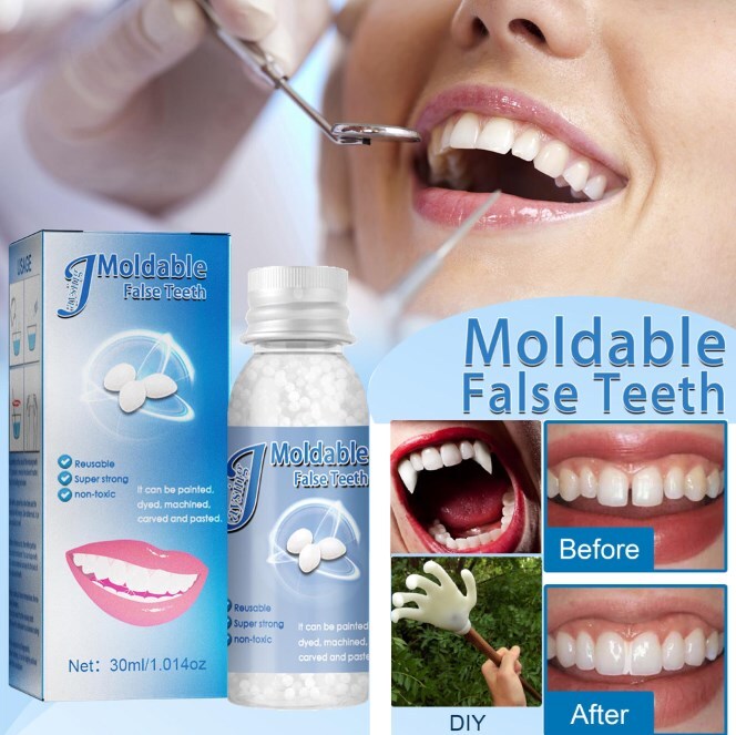 False Teeth Solid Glue Temporary Tooth Repair Resin Moldable Teeth Gap Denture