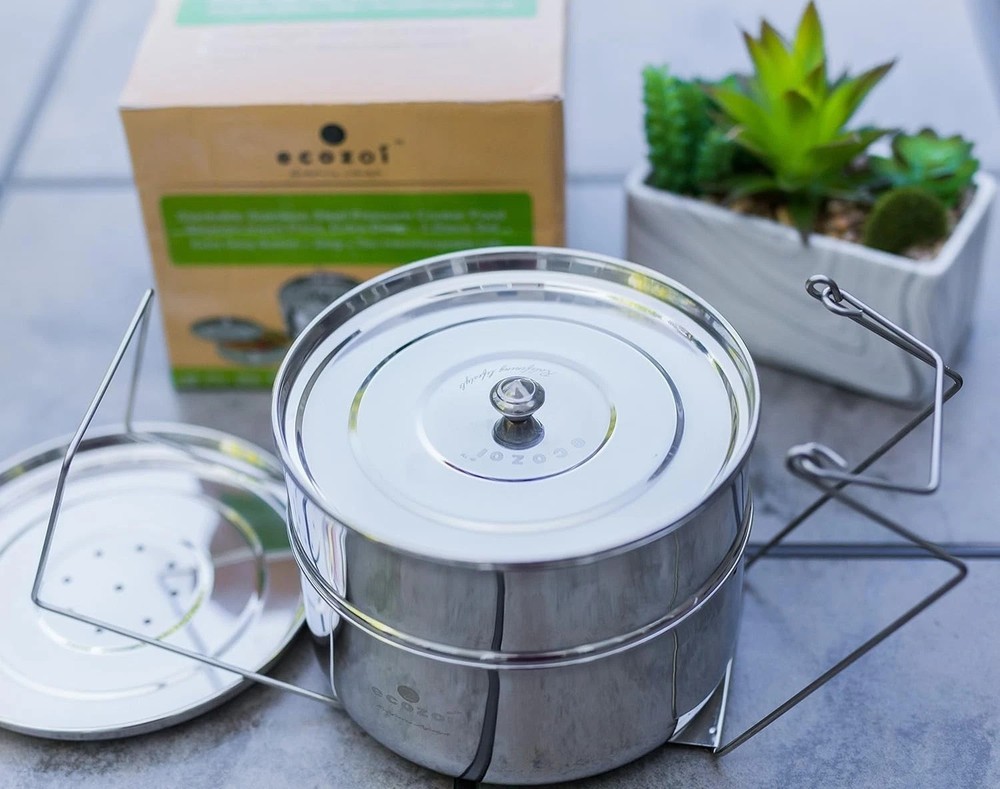 Elegant Extra Deep Steamer Insert for Instant Pot - 6/8 Quart with Baking Cups