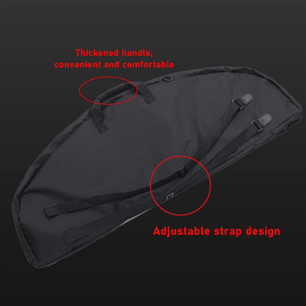 Lightweight Soft Compound Bow Case with Pockets, 600D Water-Resistant Archery Ba