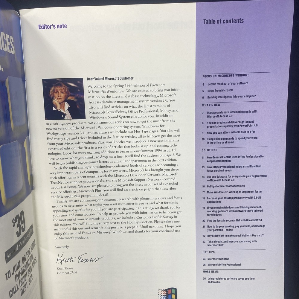 Spring 1994 Magazine Focus on Microsoft Windows Programs Operating Systems