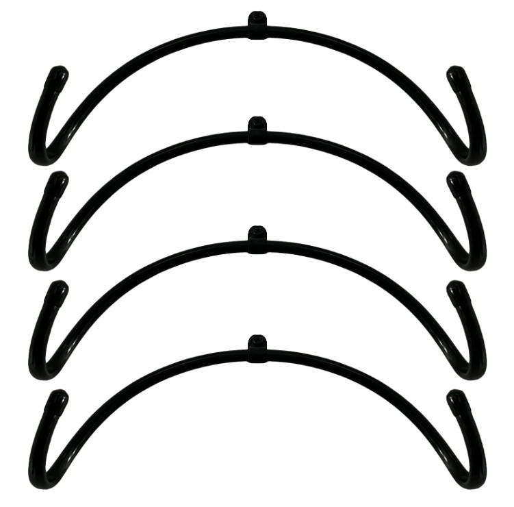 4 Pack Rolling Pin Holder Wall Mount Rack Kitchen Storage Organizer Hooks