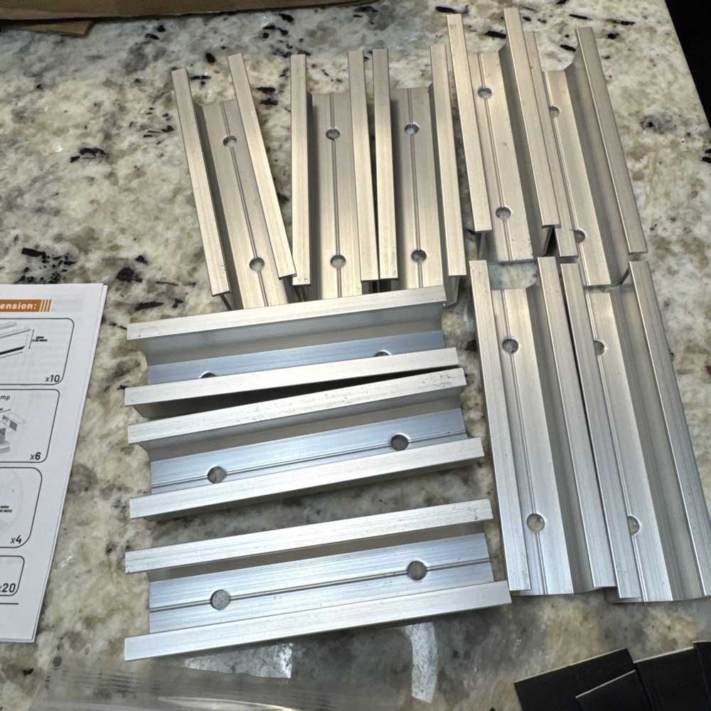 Solar Panel Mounting Fixing Kit Rail Brackets End/Mid Clamp Universal