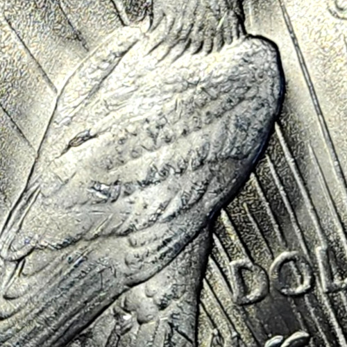 1922 P WING BREAK MS+ PEACE DOLLAR 90% SILVER