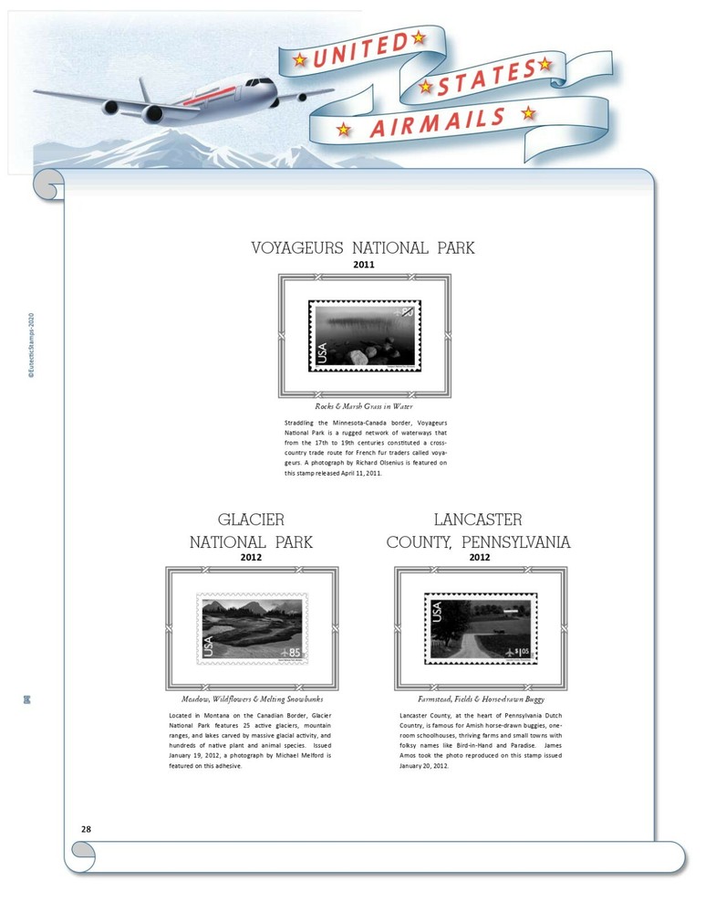 U.S. Airmail Stamp Supplement 1918 - 2012 (White Ace Alternative)