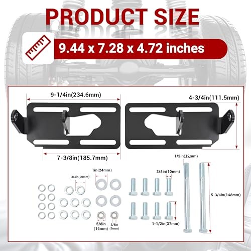 LS Conversion Engine Mounts Compatible with 1973-1998 Square Body Chevy GMC