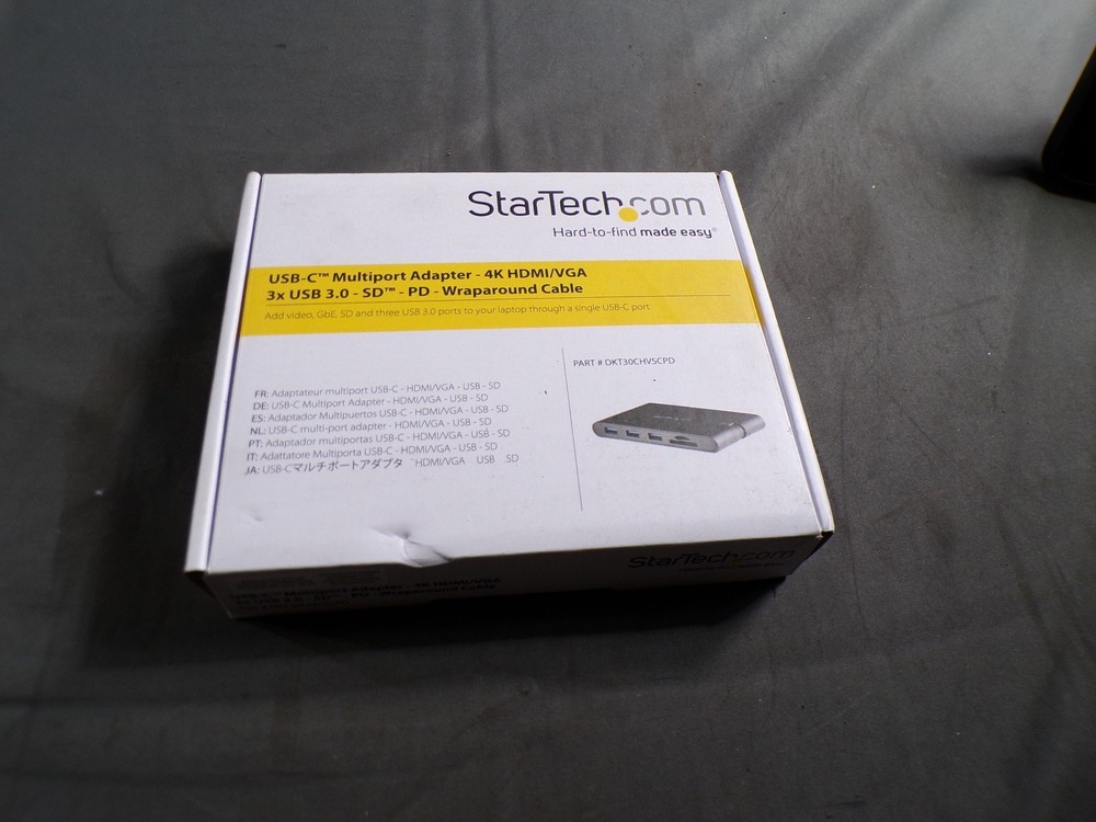 USB-C MULTIPORT ADAPATER 4K HDMI/VGA 3X USB 3.0-SD PD WRAPAROUND CABLE