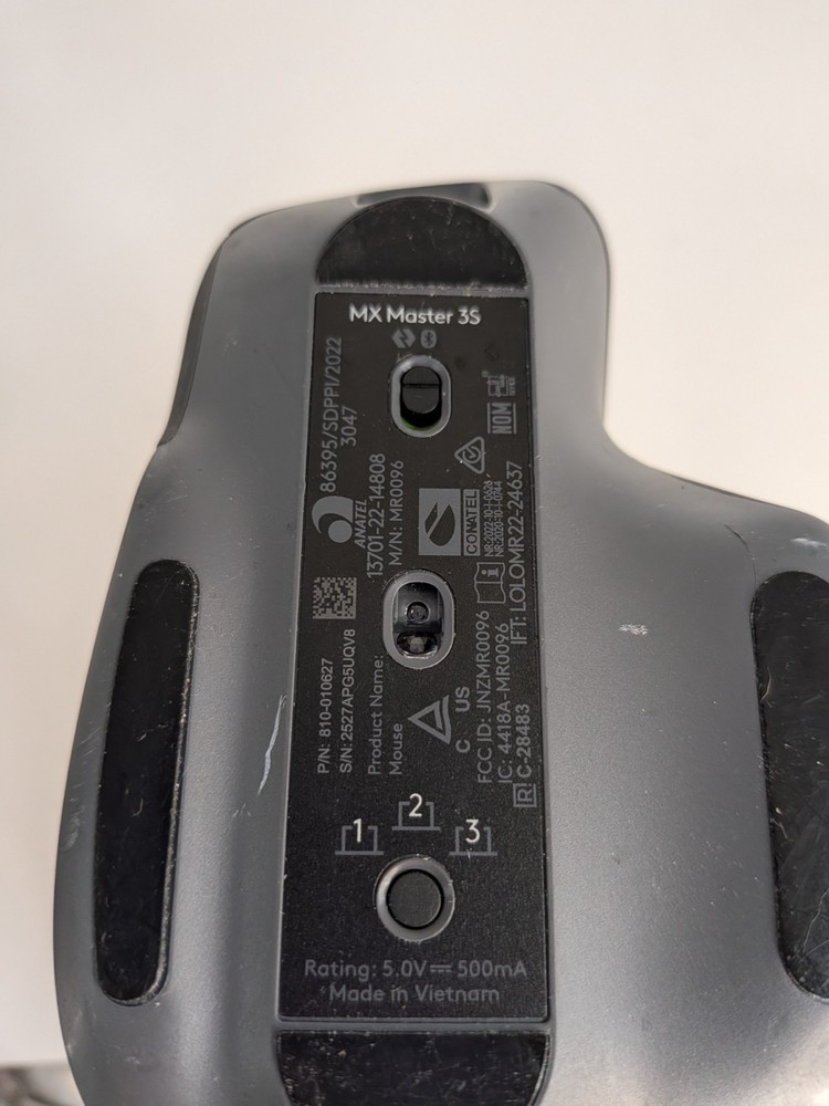 Logitech MX Master 3S Bluetooth Edition Fast Scrolling 8K DPI PC/Mac Graphite