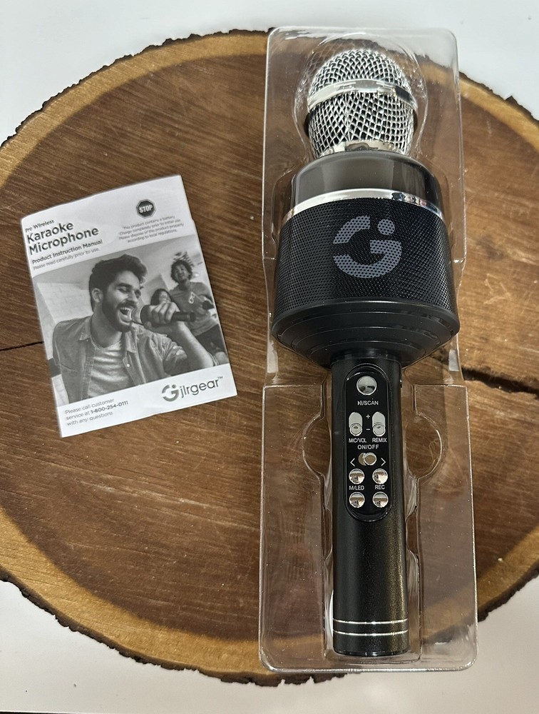Smartgear Pro Wireless Karaoke Mic Bluetooth LED Light Ring New In Open Box