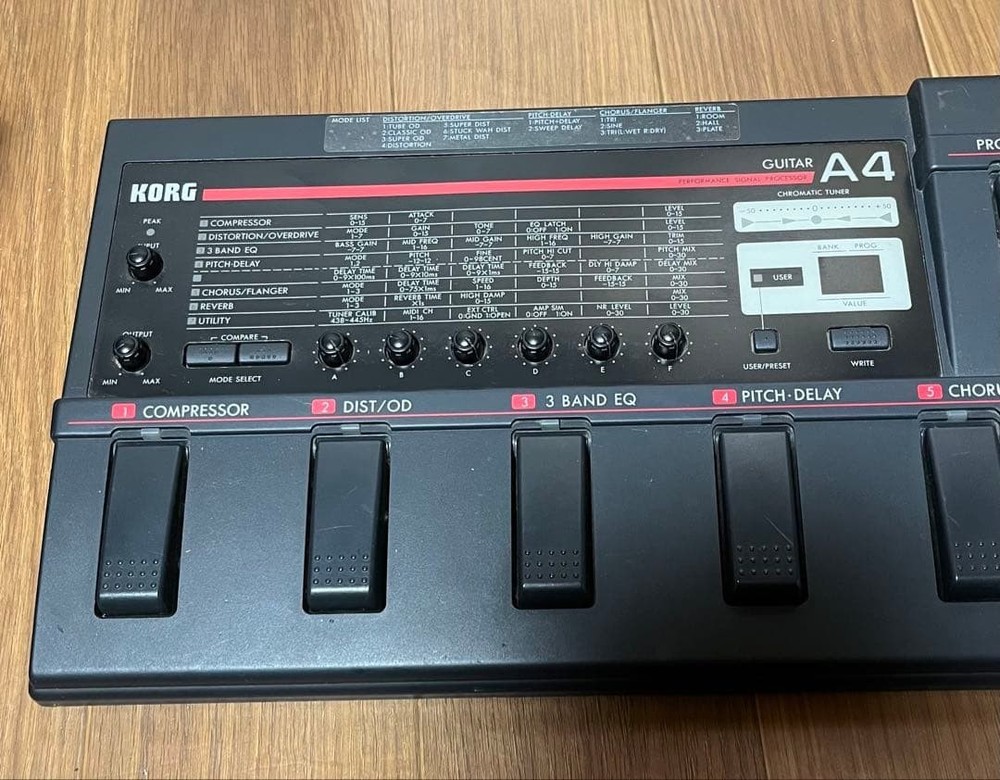 KORG A4 Multi Effect Processor Guitar Bass Rack Unit AS-IS Untested from Japan