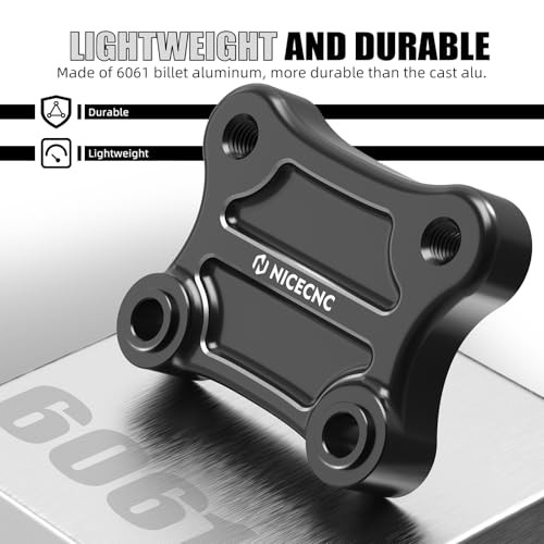 Handlebar Riser Pull Back Plate Aluminium Black Handlebar Displacement black