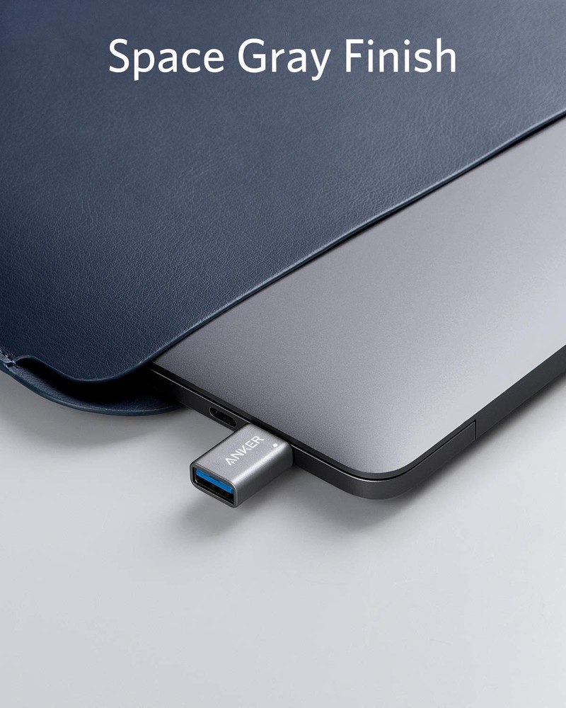 Anker USB C Adapter (2 Pack), C to High-Speed Data Gray