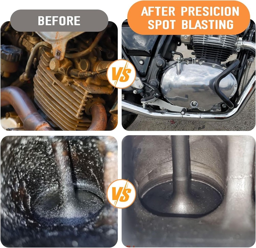 Precision Sand Blaster Extended Nozzle Kit for Le Lematec & Harbor Freight