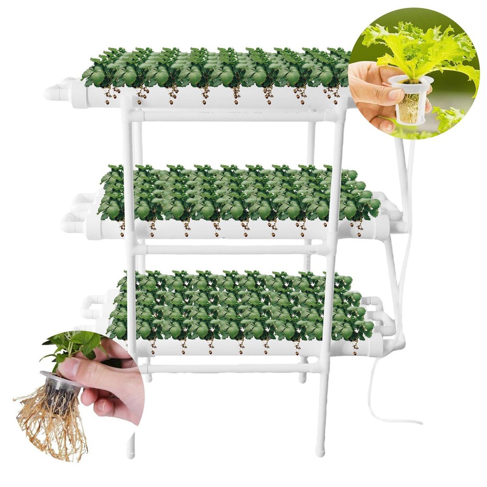 Hydroponic Grow System 3 Layer 108 Planting Sites Hydroponic Growing Kit