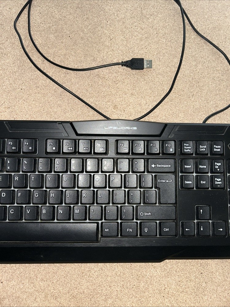Lifeworks Lightup Gaming Keyboard Black