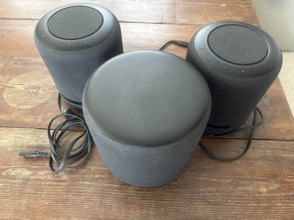 2 Amazon Echo Studios With Subwoofer