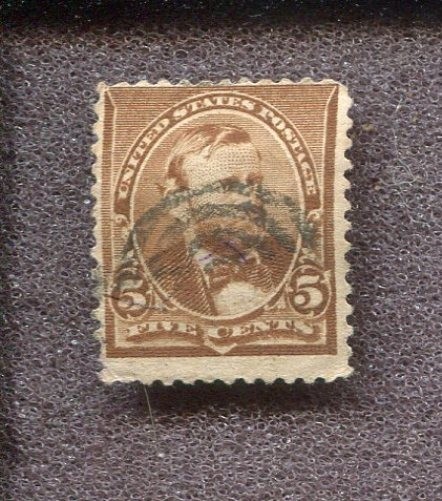 Scott No. 223 - 5c Chocolate