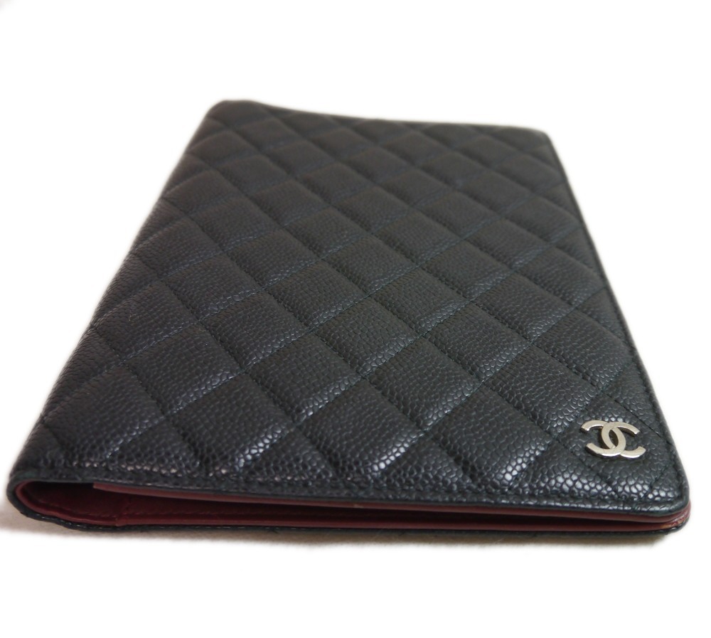 Authentic CHANEL A5 notebook cover Leather #1076