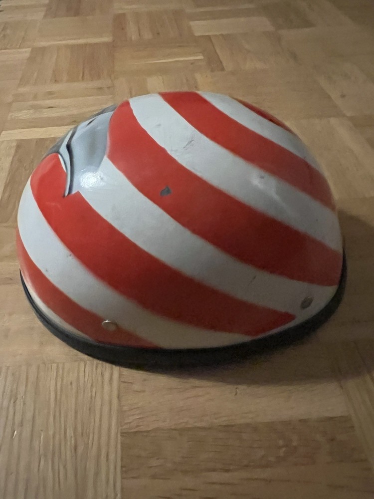 vintage motorcycle helmet half shell USA