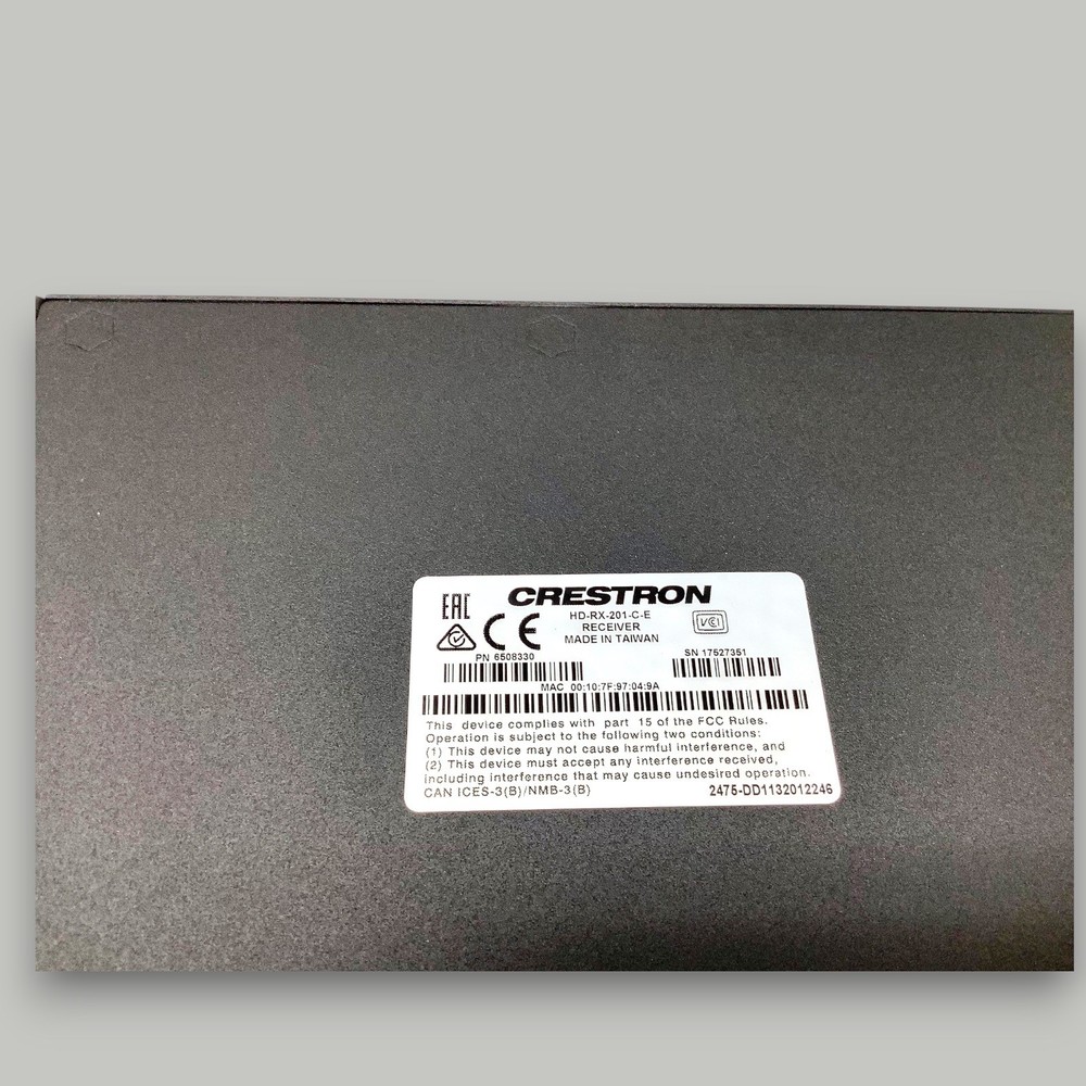 Crestron HD-RX-201-C-E HDMI Multiformat Switch & Receiver HDMI