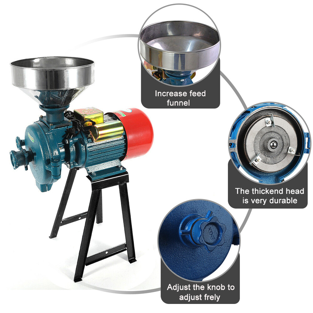 Electric Grain Mill Grinder Corn Grinder 110V 3000W Corn Mill Grinder Machine