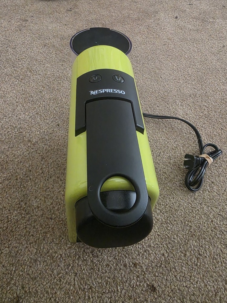 Nespresso EN85LAE Green RARE ! Mini Espresso Machine Tested Missing Stand