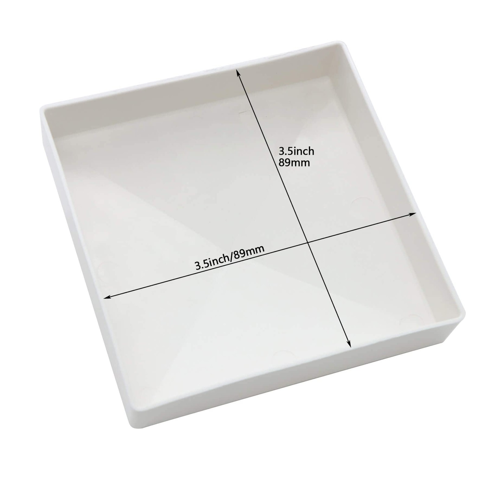 4 Packs 3.5inch Vinyl Pyramid Style Fence Post Cap/Vinyl Post Caps for 3.5" x...