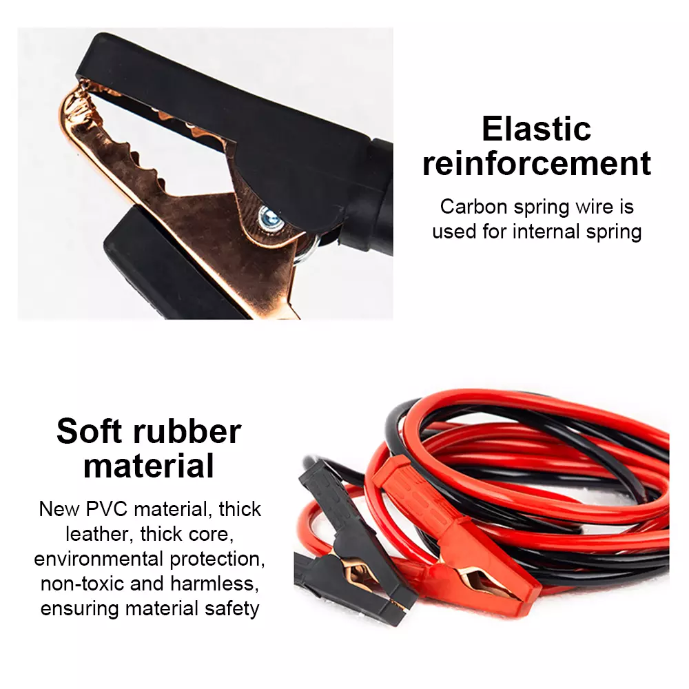 Heavy Duty Jumper Booster Cables Commercial Grade Battery 2 Gauge 13ft 800 AMP