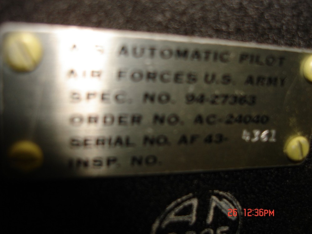 war bird turn controller for type a-5 automatic pilot ac p/n 656113