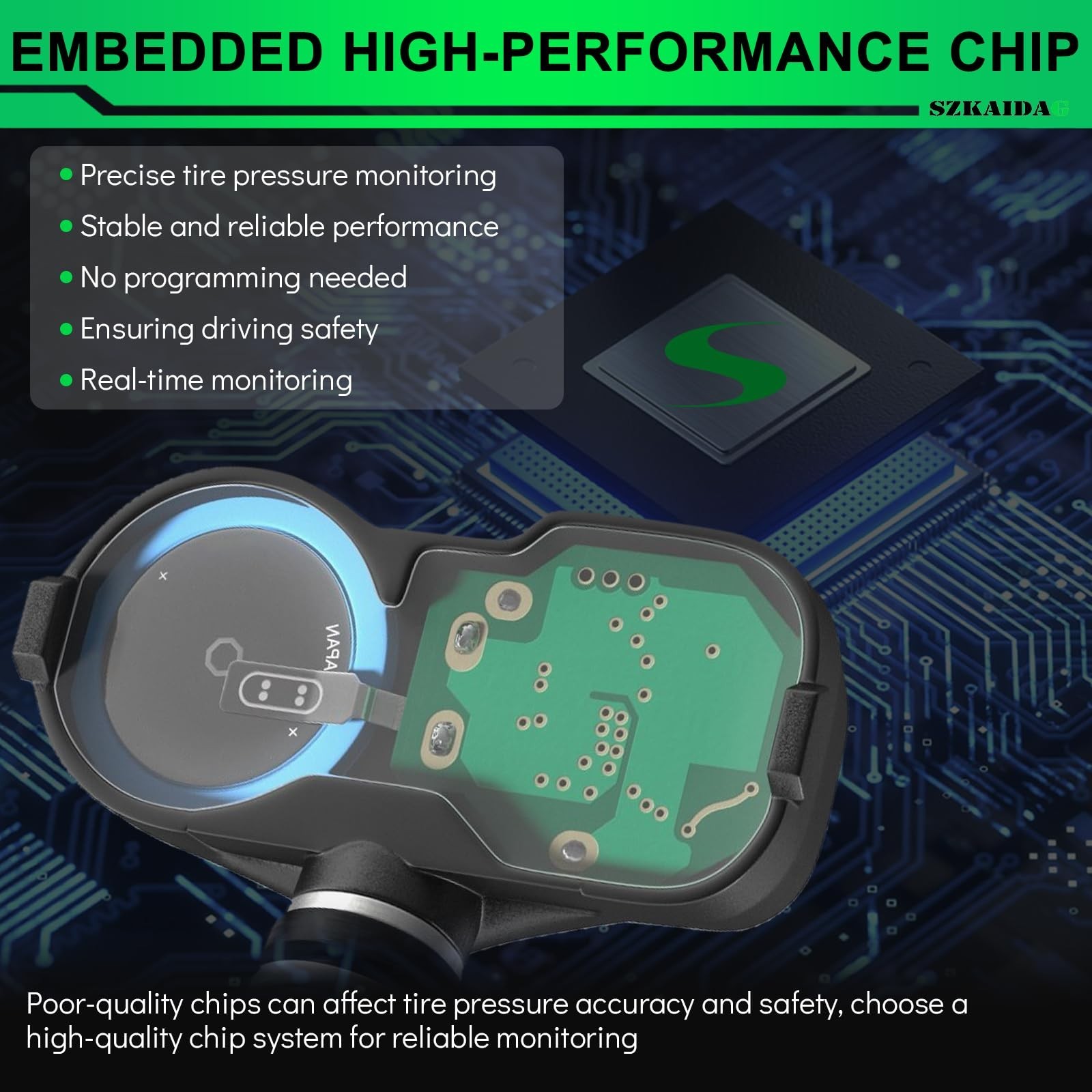Tire Pressure Sensor Pre-Programmed 434MHz TPMS Sensor for:-RAM 1500 2500 350...