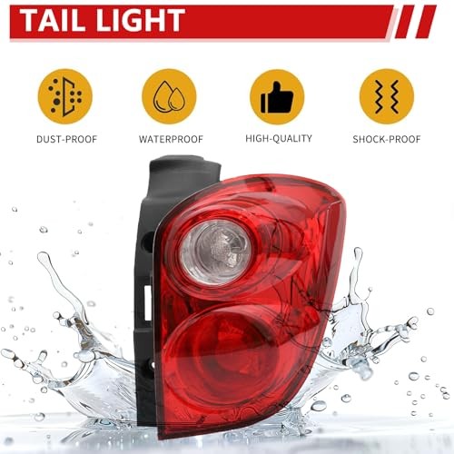 Tail Light Assembly Compatible With 2010 2011 2012 2013 Right Passenger Side