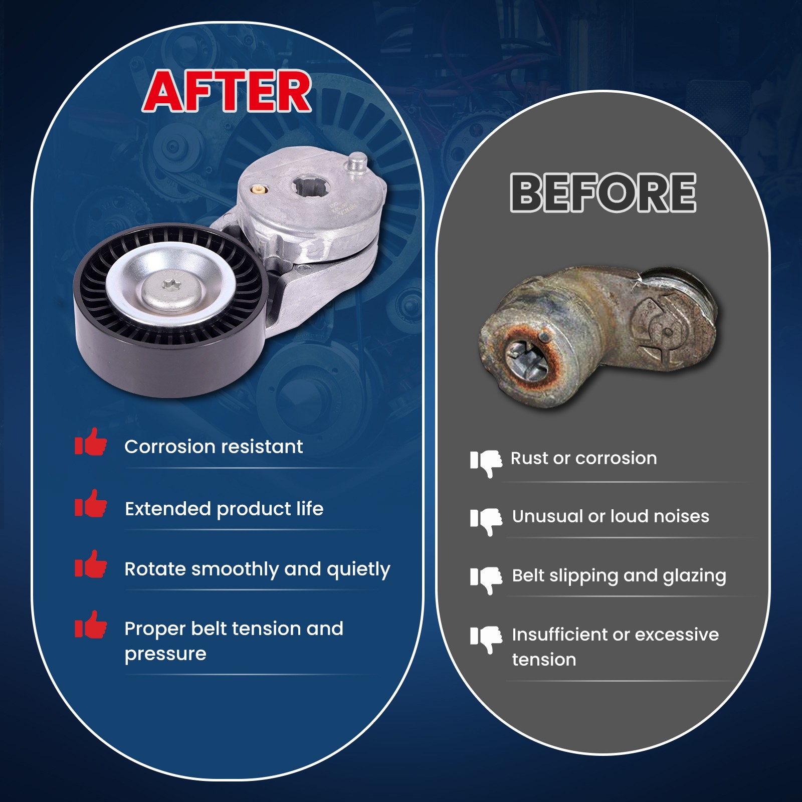 Serpentine Belt & Tensioner for 11-16 Scion tC 09-18 Toyota Camry RAV4 2.5L