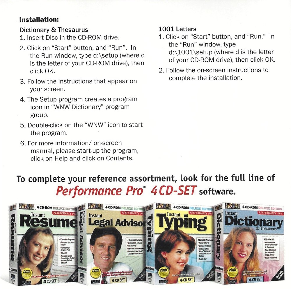 Dictionary & Thesaurus (CD-ROM PC 2001) Snap! Everyday Solutions - Tested