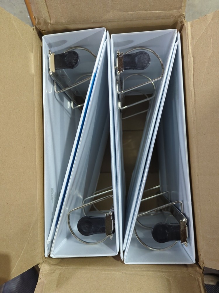 White 3" Binders  - 4 per box