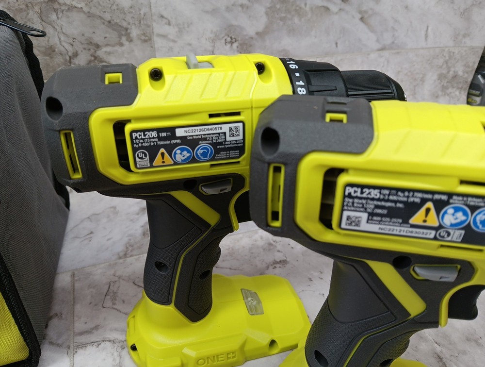 Ryobi ONE+ 18V Drill/Driver 2-Tool Combo Kit - PCL1200K2
