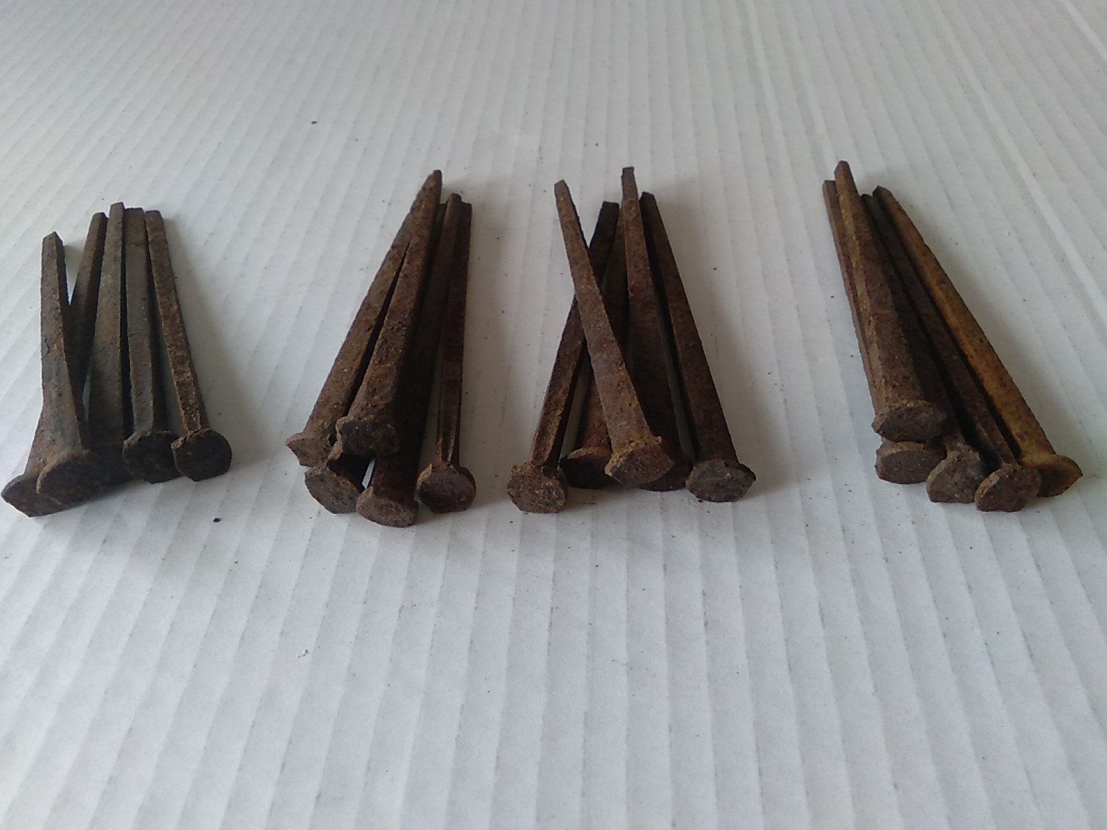 20 Vintage Rusty 4 Inch Square Nails