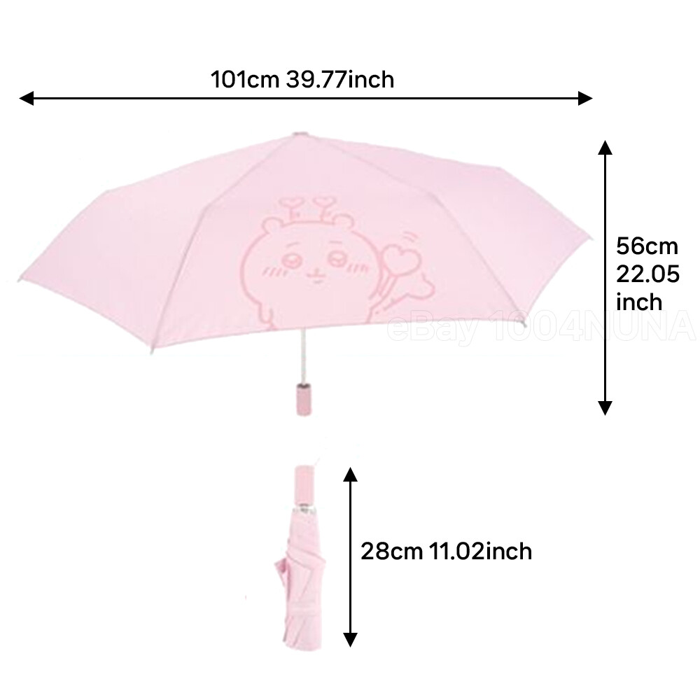 Chiikawa Automatic Foldable Rain Umbrella with Button Auto Open Cute Character