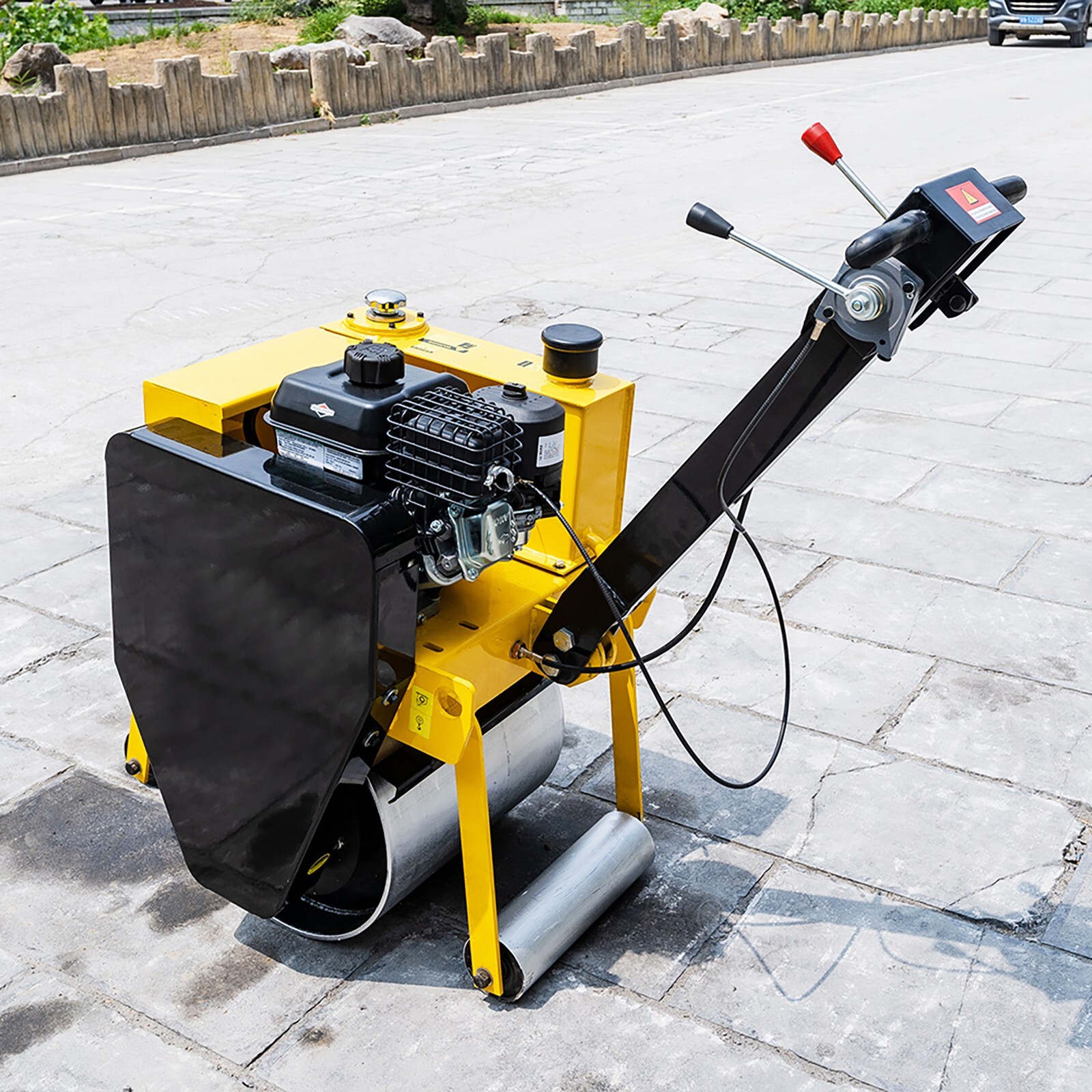 Brand new mini hand push vibratory roller road asphalt compactor free delivery