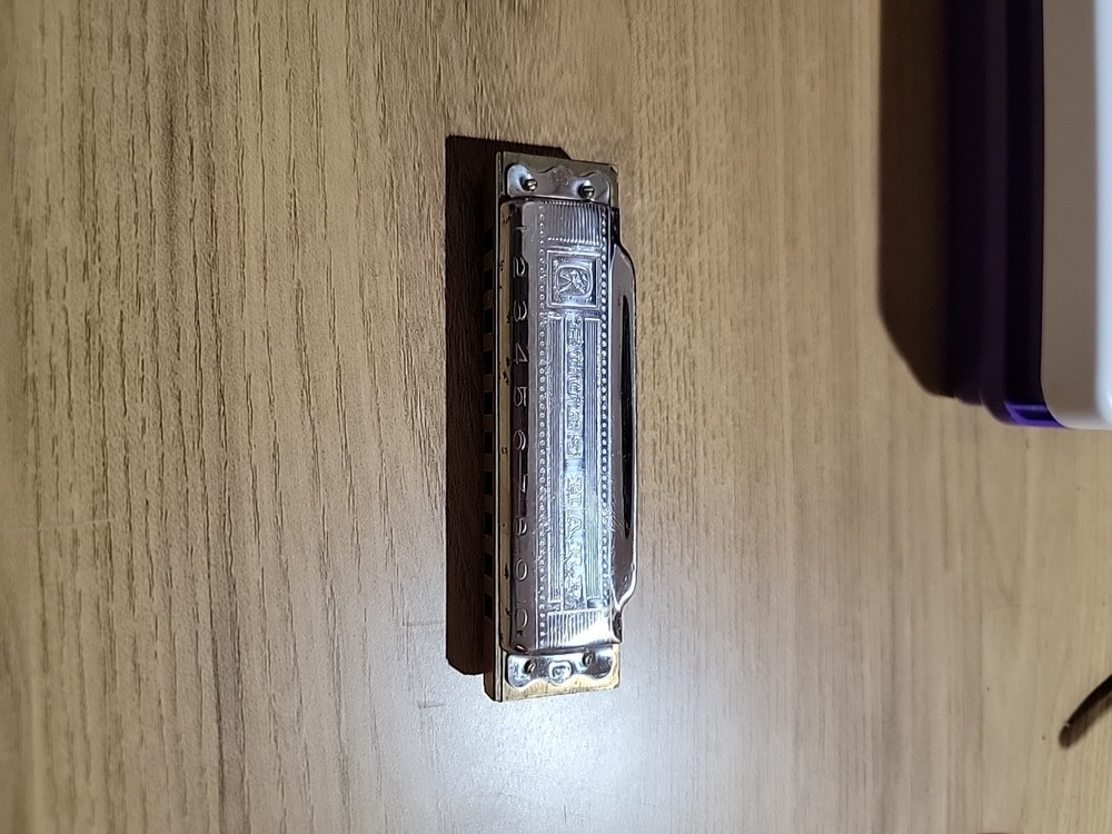 M. HOHNER BLUE HARP.