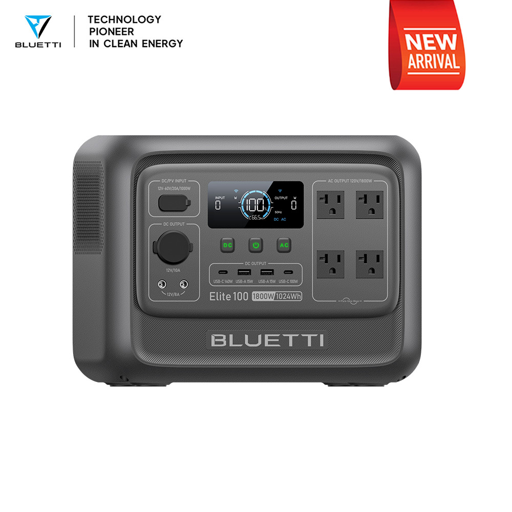 BLUETTI Elite 100 V2 1024Wh 1800W Portable Power Station for Camping Refurbished