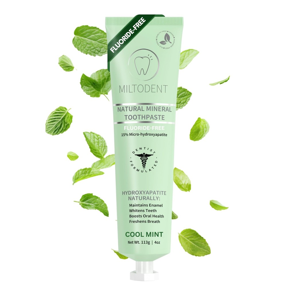 Hydroxyapatite Toothpaste – 15% Micro-Hydroxyapatite Premium Toothpaste Fluor...