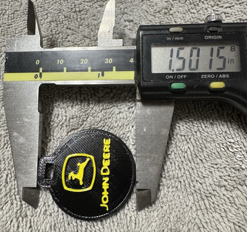 John Deere Custom 3d Printed Key Chain's